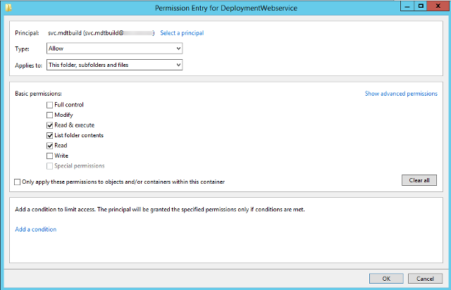 NTFS - Read & execute permissions