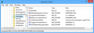 VDA Helper Registry Settings