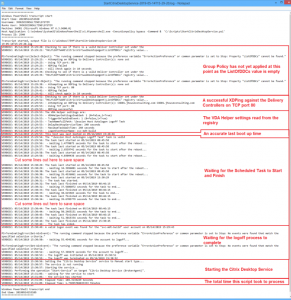 Start Citrix Desktop Service Log